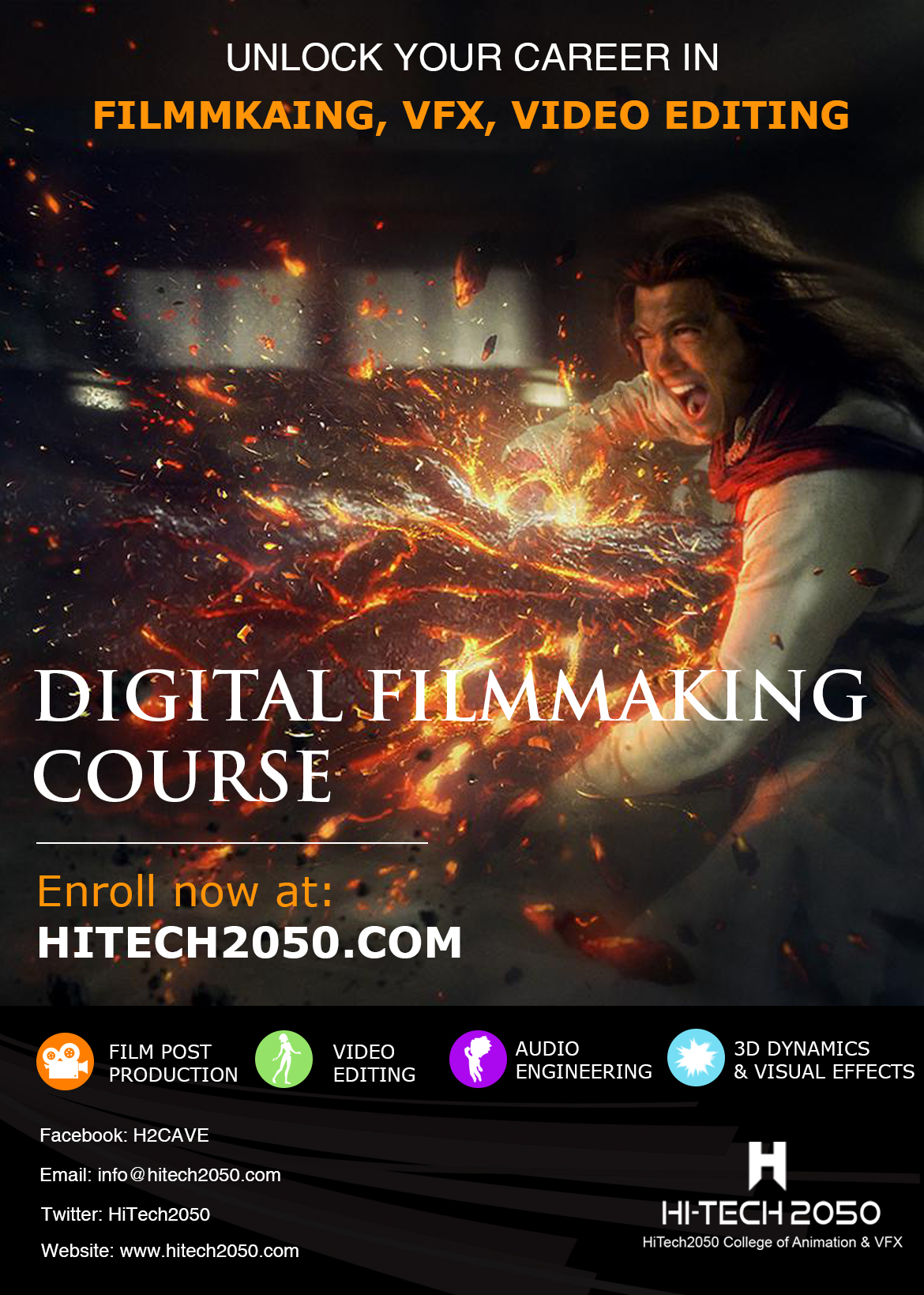 Professional Digital Filmmaking Course| HiTech2050 Institute of Media &  Information Technology