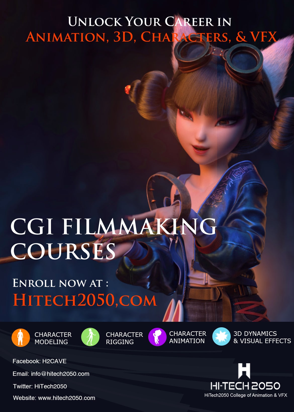 3D Animation Film Making Best Course | HiTech2050